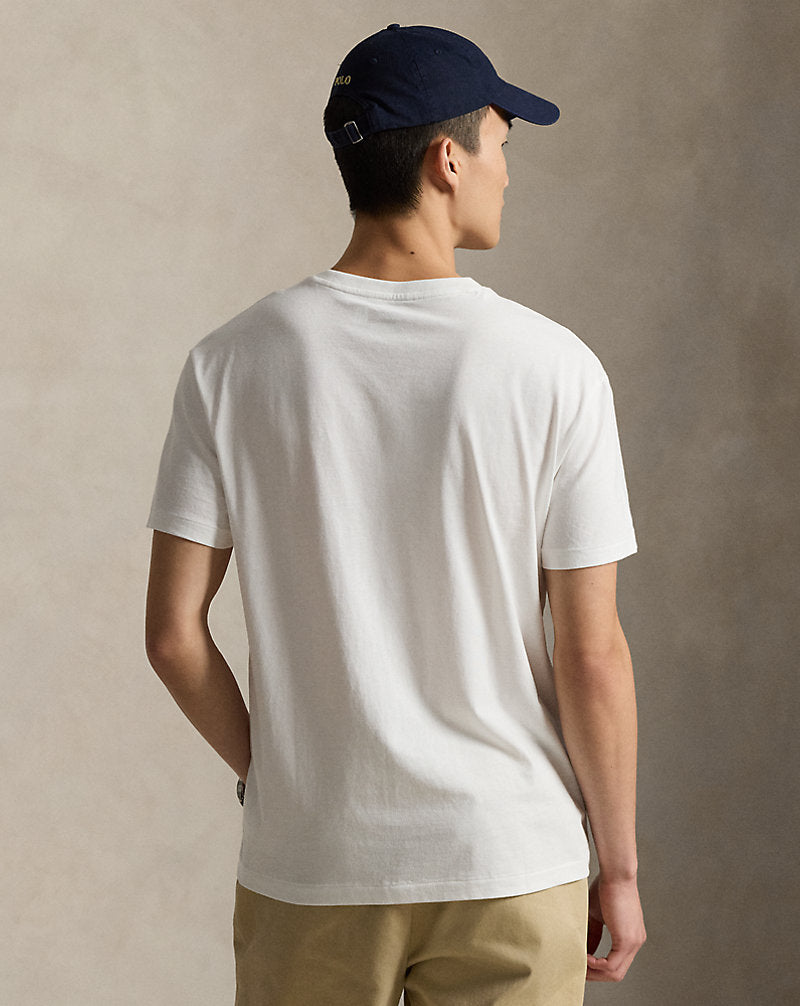 Classic Fit Jersey V-Neck T-Shirt White