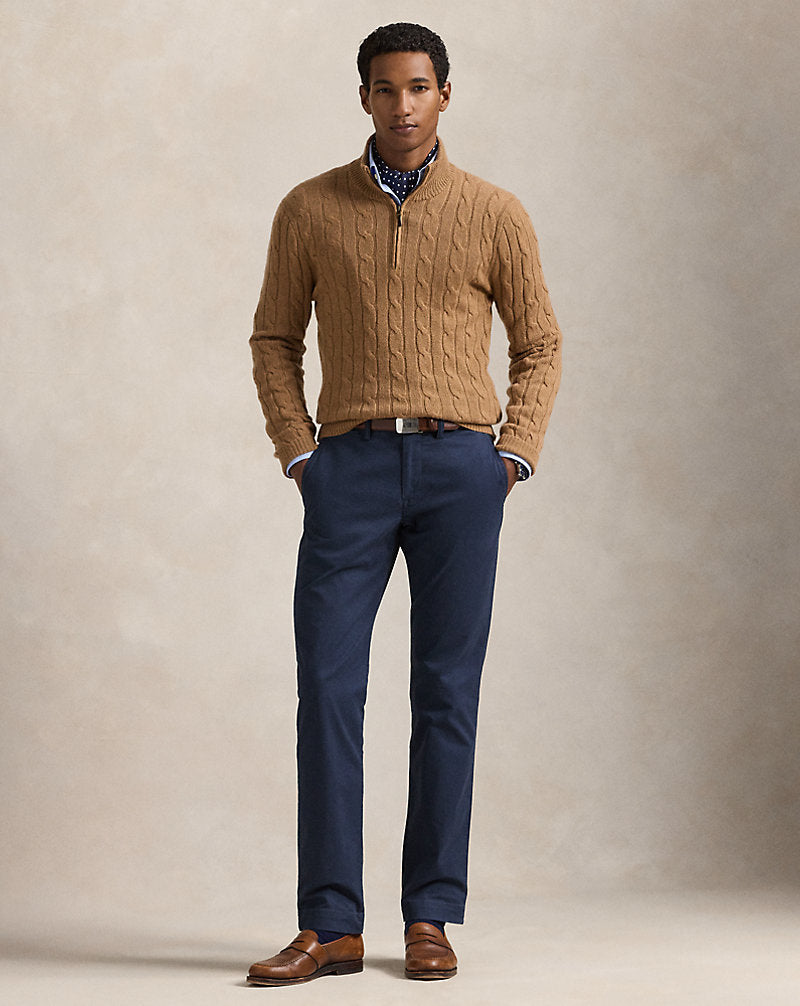 Stretch Straight Fit Chino Trouser Nautical Ink