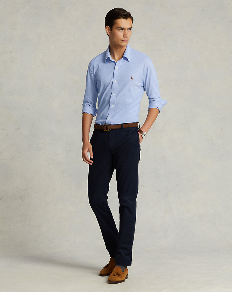 Knit Oxford Shirt Harbour Island Blue