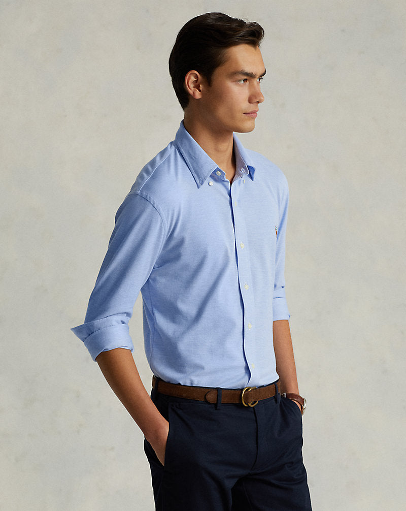 Knit Oxford Shirt Harbour Island Blue
