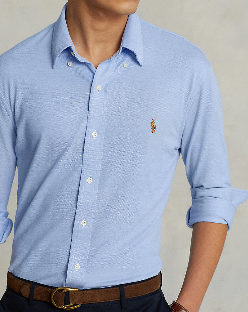 Knit Oxford Shirt Harbour Island Blue