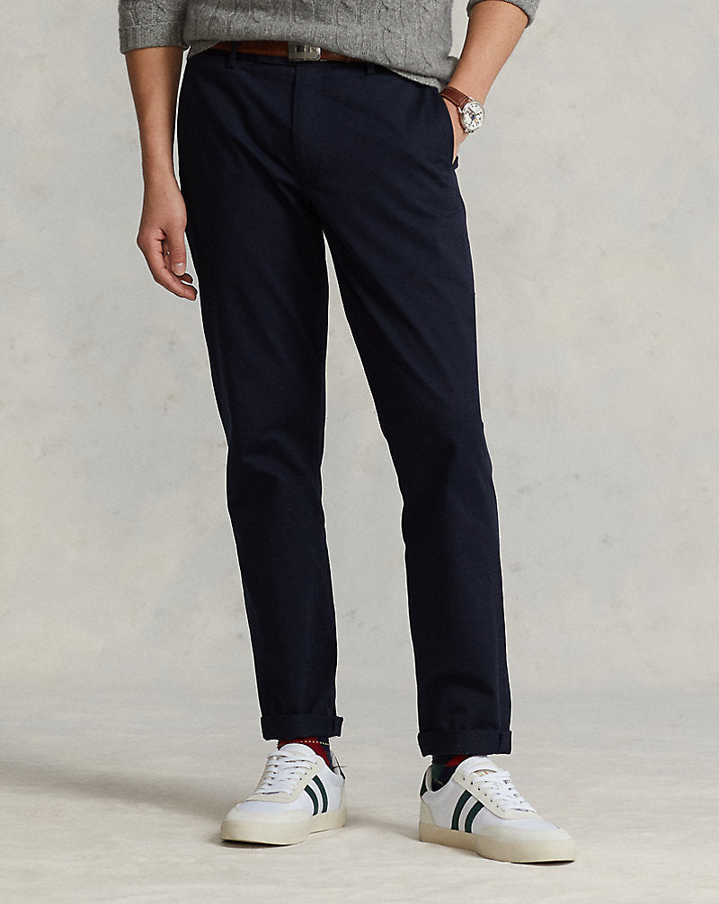 Stretch Straight Fit Chino Trouser Aviator Navy