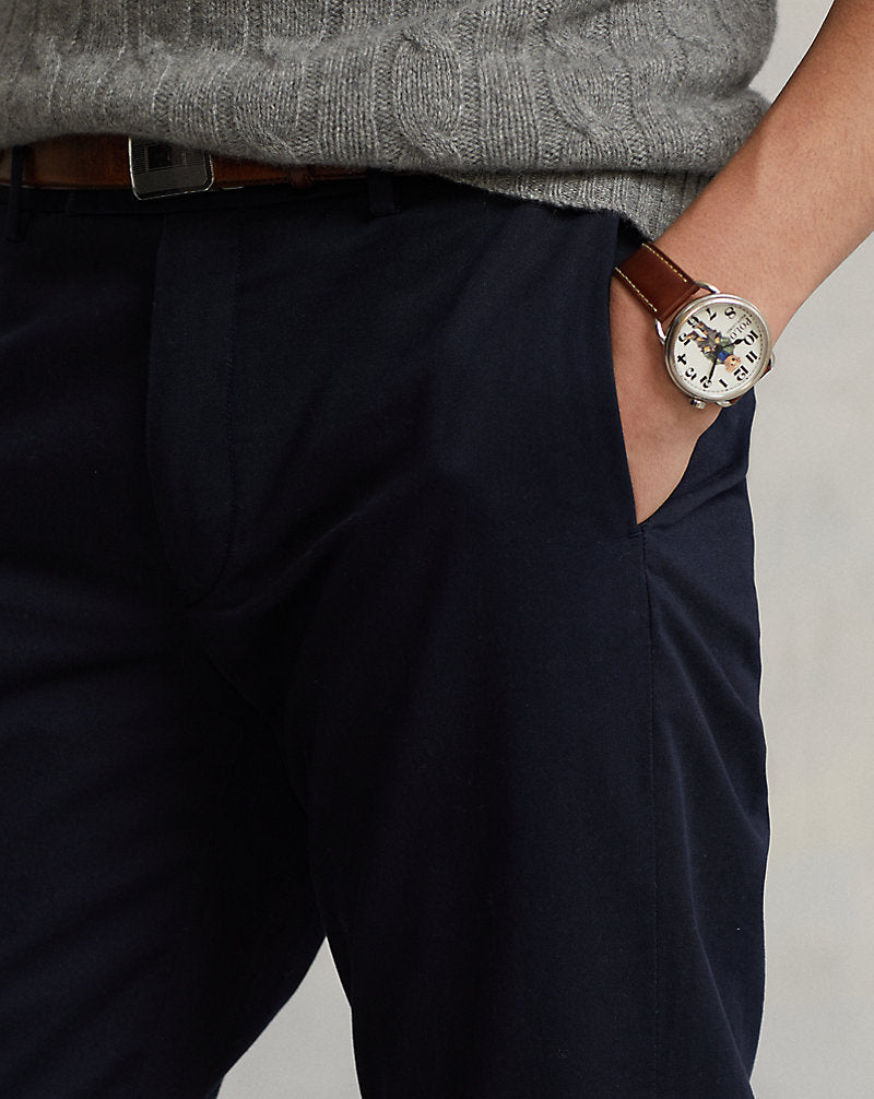 Stretch Straight Fit Chino Trouser Aviator Navy