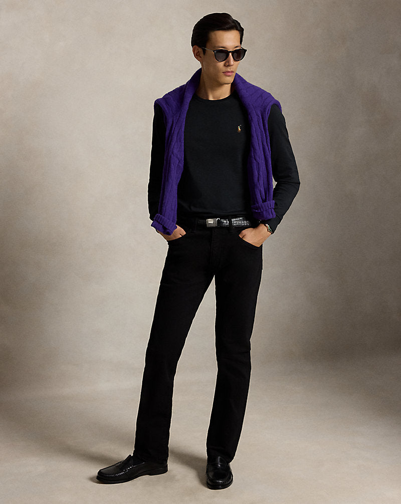 Custom Slim Fit Soft Cotton T-Shirt Black