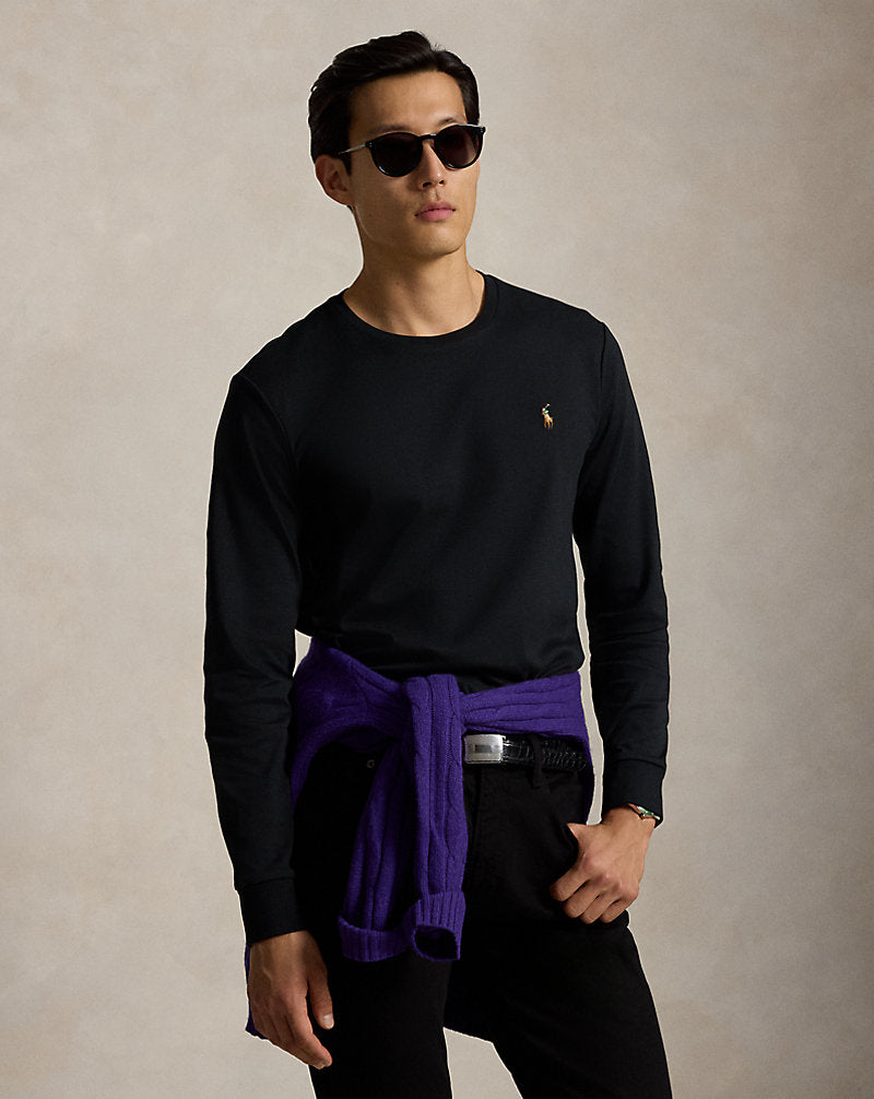 Custom Slim Fit Soft Cotton T-Shirt Black