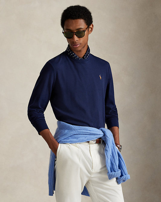 Custom Slim Fit Soft Cotton T-Shirt Refined Navy