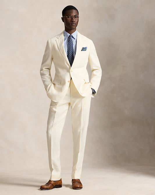 Linen Suit Trouser Light Cream