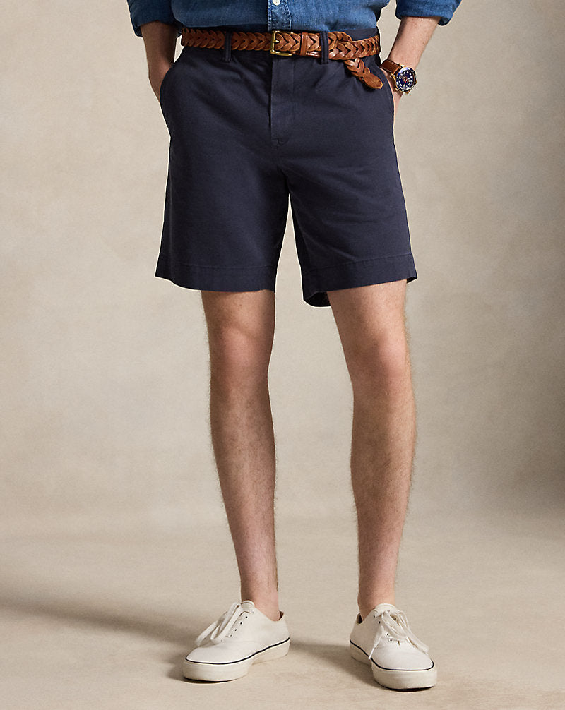 20.5 cm Stretch Straight Fit Chino Short Nautical Ink