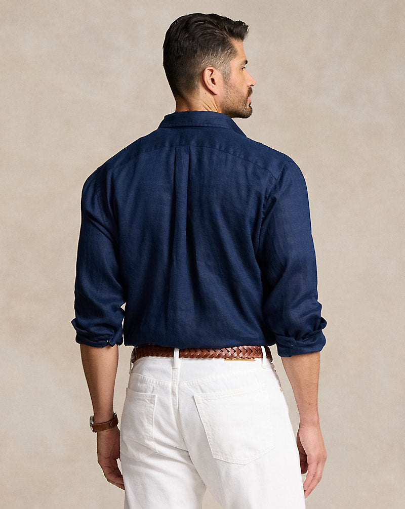 Lightweight Linen Shirt Newport Navy