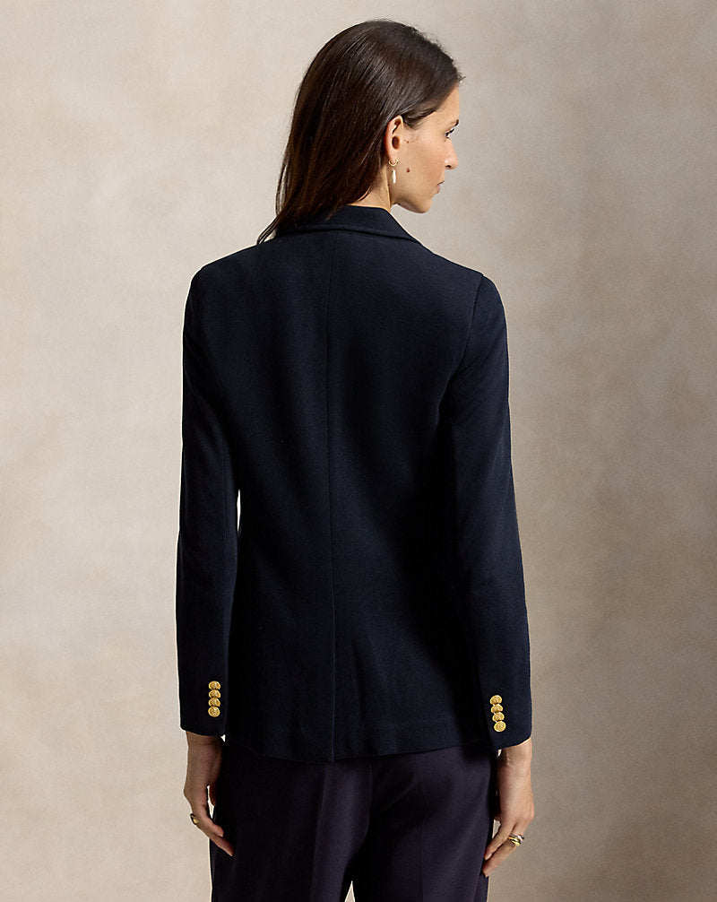 Double-Knit Jacquard Blazer Park Avenue Navy