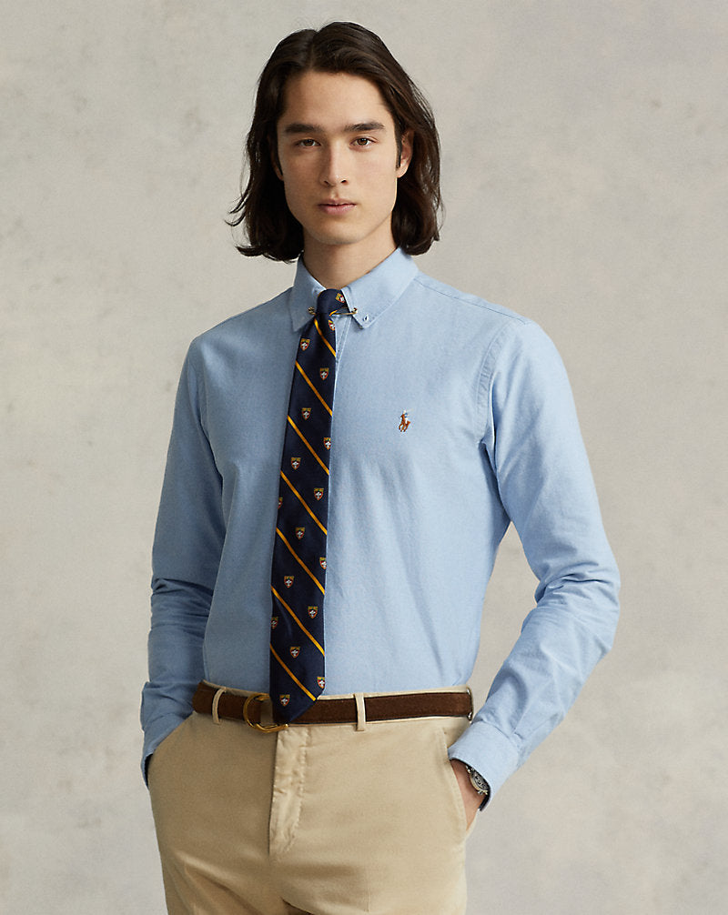 Custom Fit Oxford Shirt Blue
