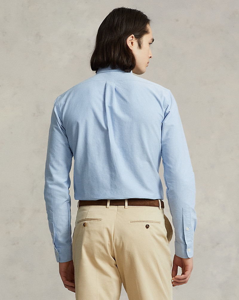 Custom Fit Oxford Shirt Blue