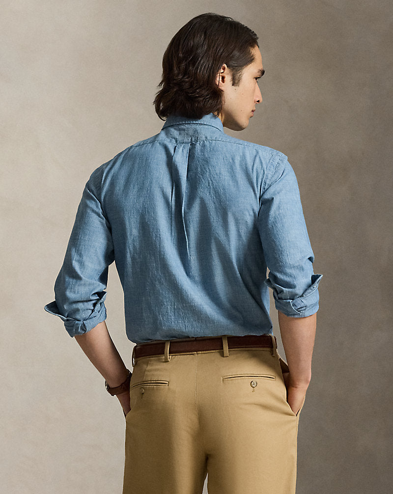 Custom Fit Chambray Shirt Chambray