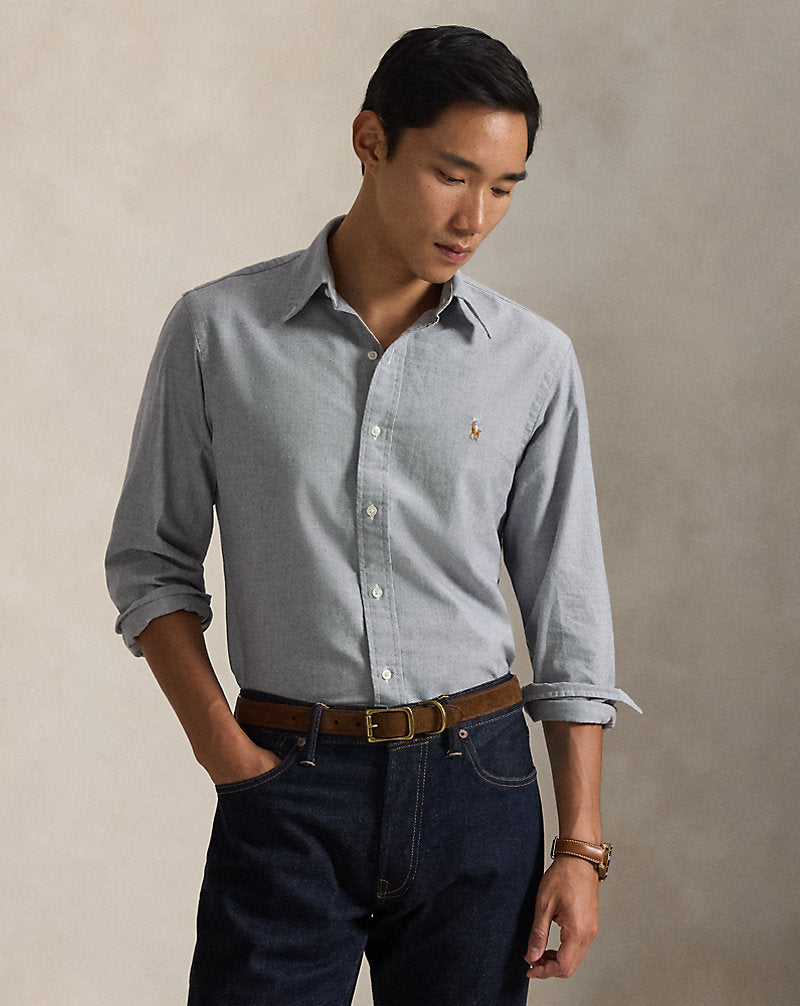 Custom Fit Oxford Shirt Slate