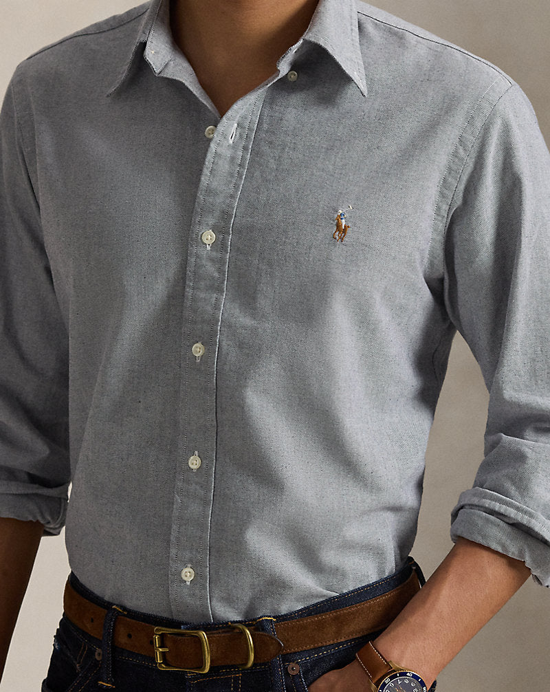 Custom Fit Oxford Shirt Slate