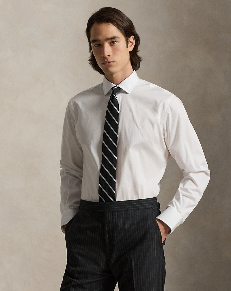 Custom Fit Poplin Shirt White