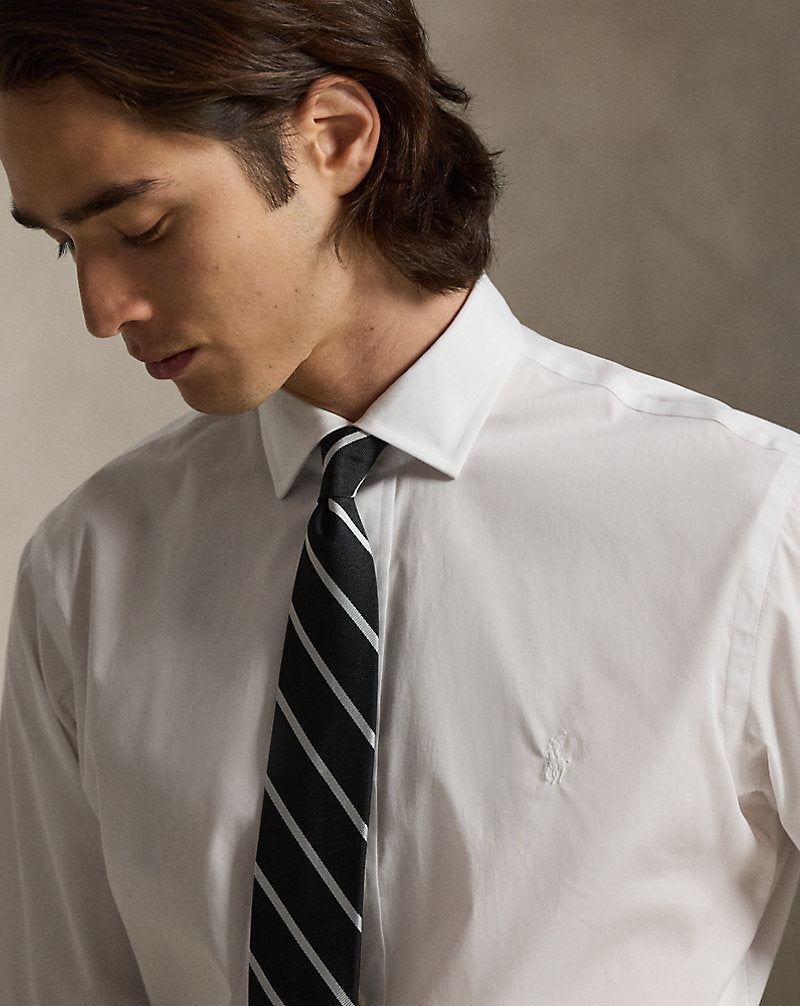 Custom Fit Poplin Shirt White