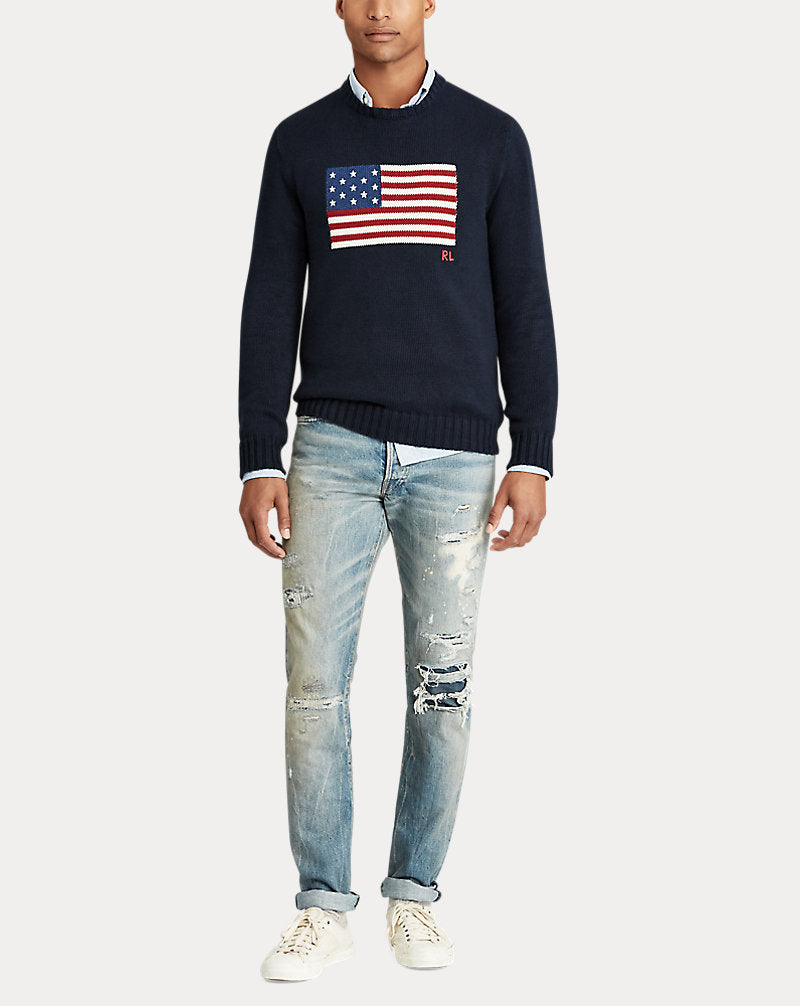 The Iconic Flag Jumper Navy