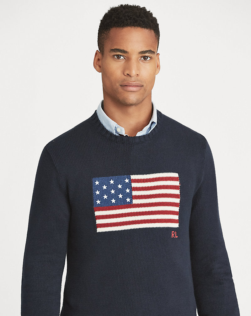 The Iconic Flag Jumper Navy