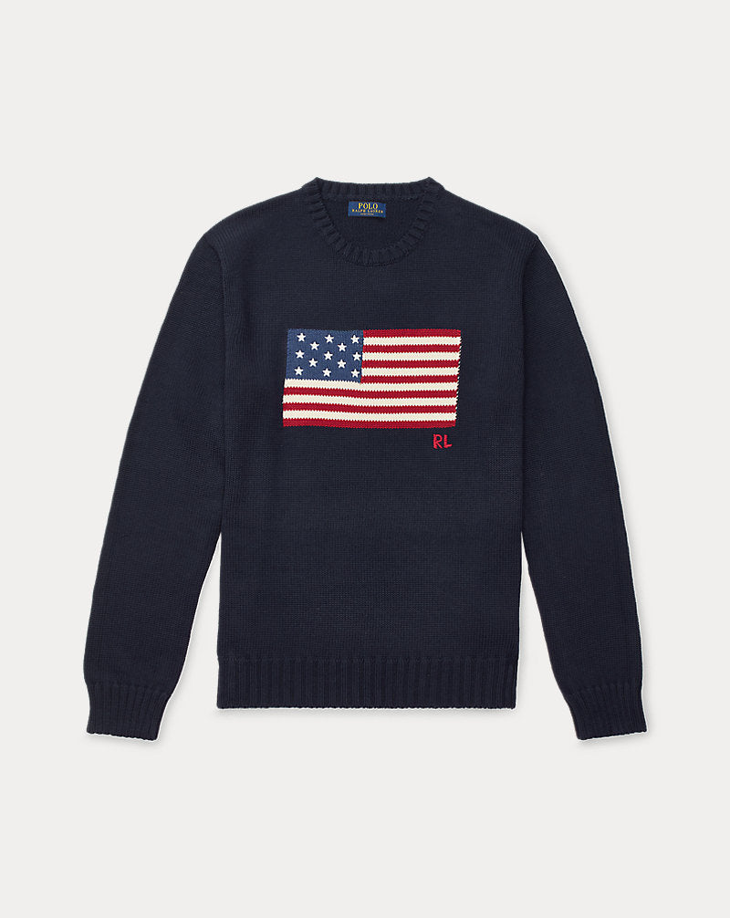 The Iconic Flag Jumper Navy