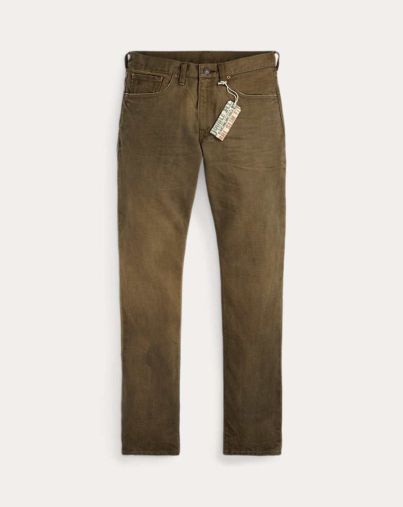 Slim Fit Distressed Brown Jean Distressed Brown Wash