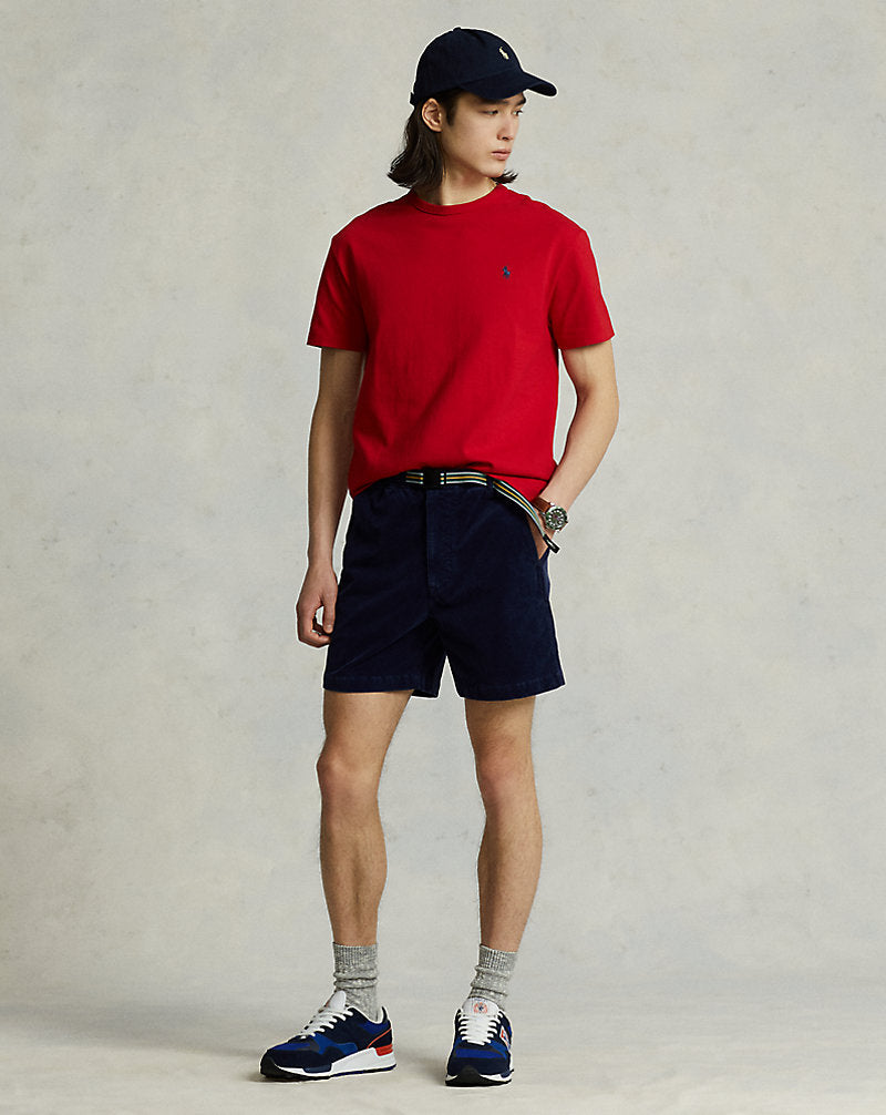 Classic Fit Jersey Crewneck T-Shirt Red