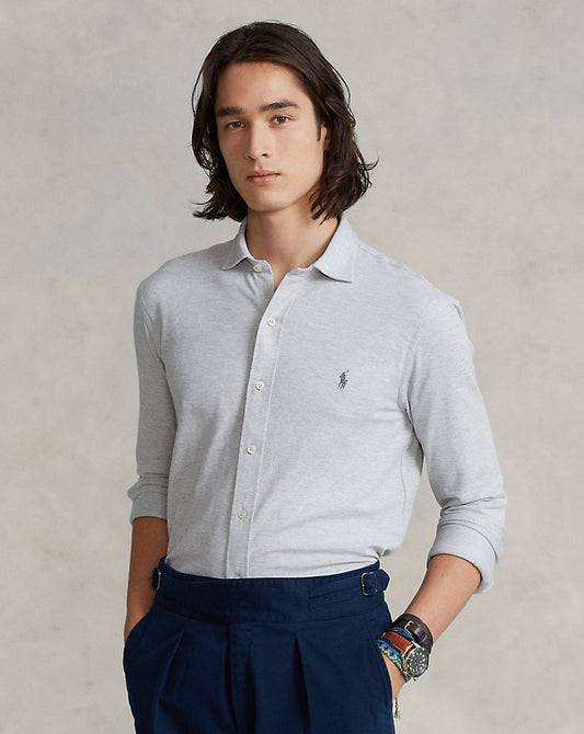 Knit Oxford Shirt Andover Heather