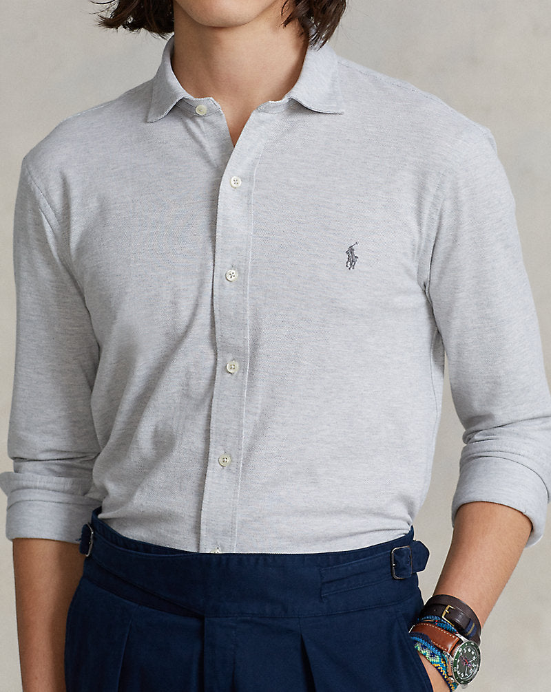 Knit Oxford Shirt Andover Heather