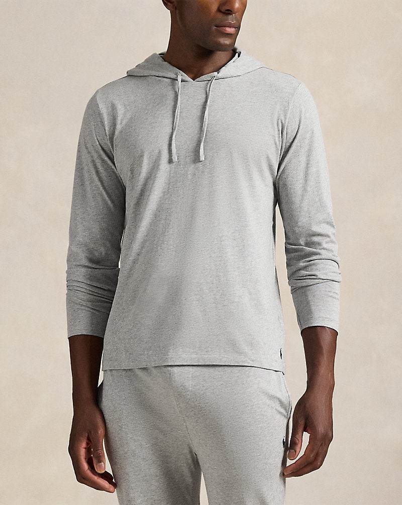 Cotton Jersey Sleep Hoodie Andover Heather