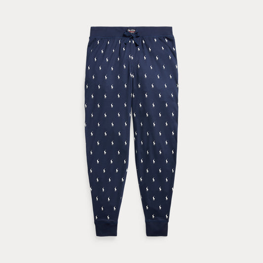 All-over Pony Cotton Jersey Sleep Jogger Cruise Navy Aopp