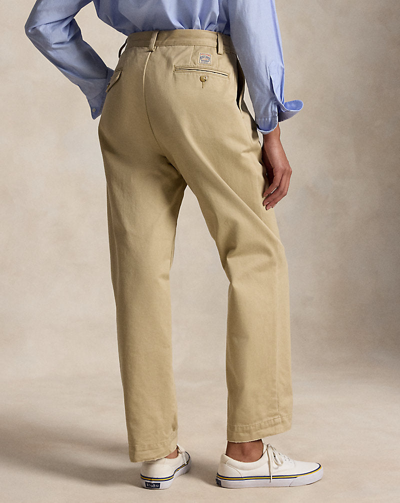Whitman Relaxed Fit Pleated Trouser Khaki