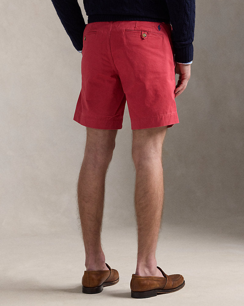 20.3 cm Stretch Straight Fit Chino Short Nantucket Red