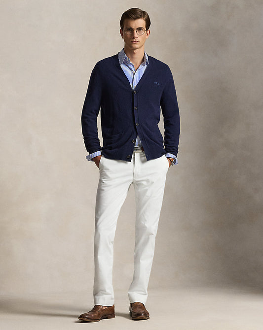 Stretch Slim Fit Chino Trouser Deckwash White