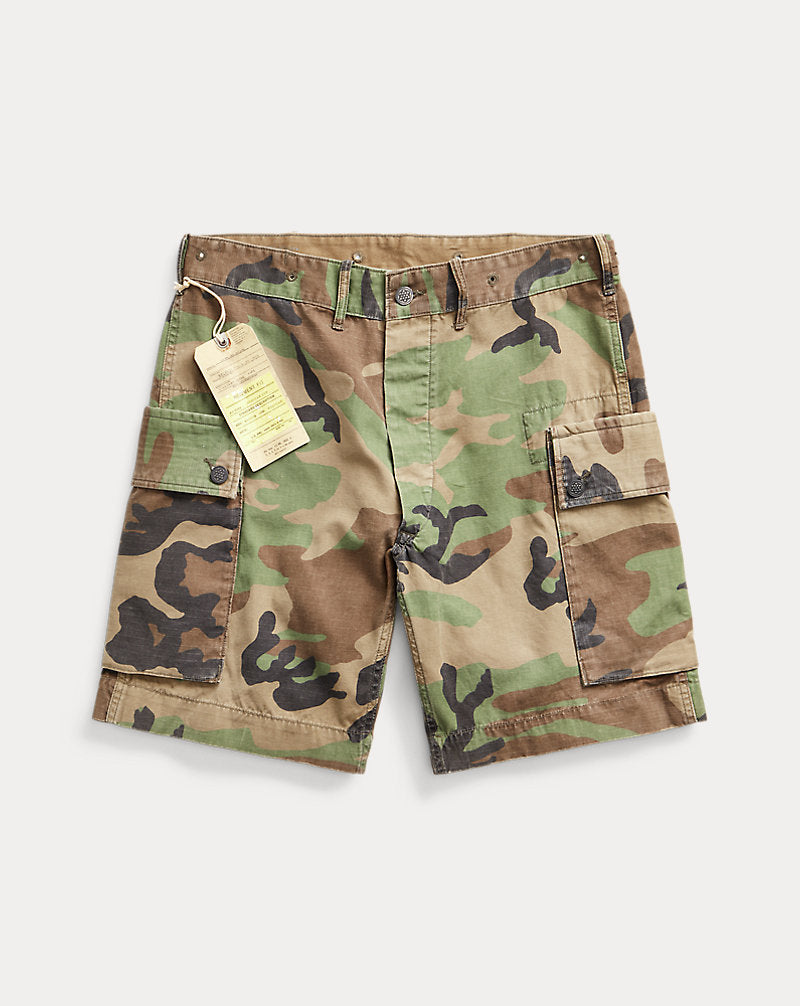 Camo Ripstop Cargo Short Woodland Camo