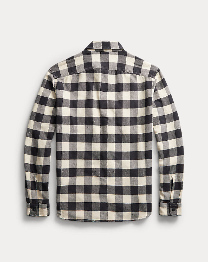 Buffalo Check Twill Workshirt 413 Black/Cream