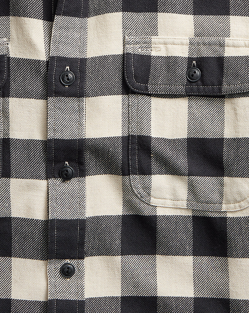 Buffalo Check Twill Workshirt 413 Black/Cream