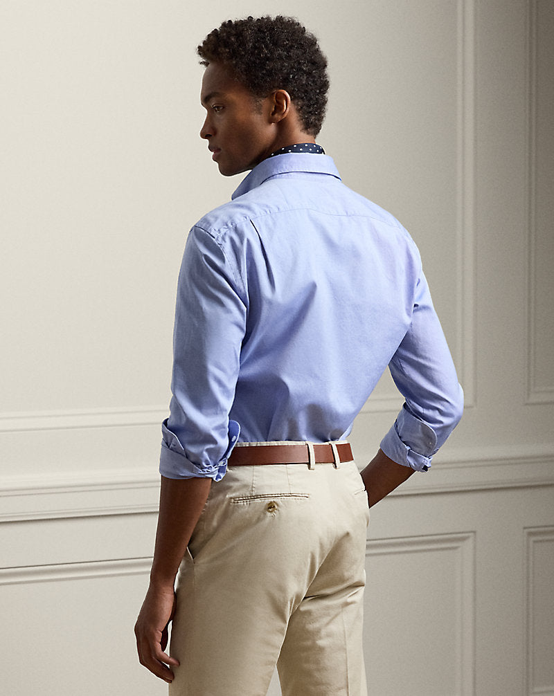Washed Pinpoint Oxford Shirt Blue