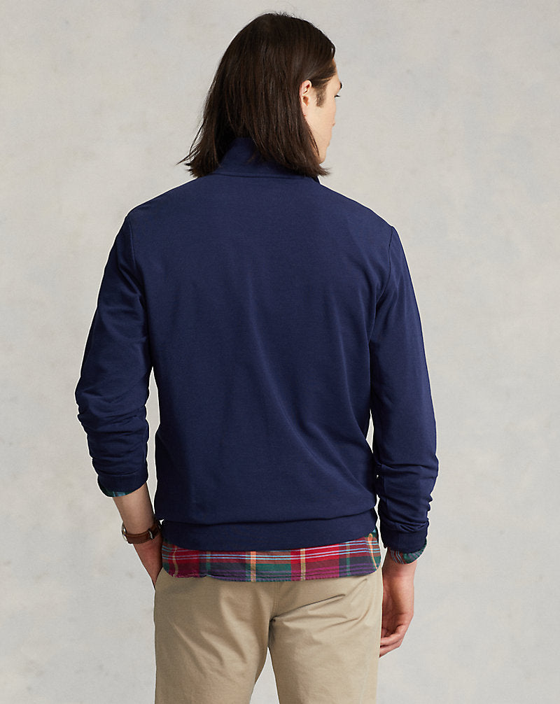 Water-Repellent Terry Sweatshirt Refined Navy