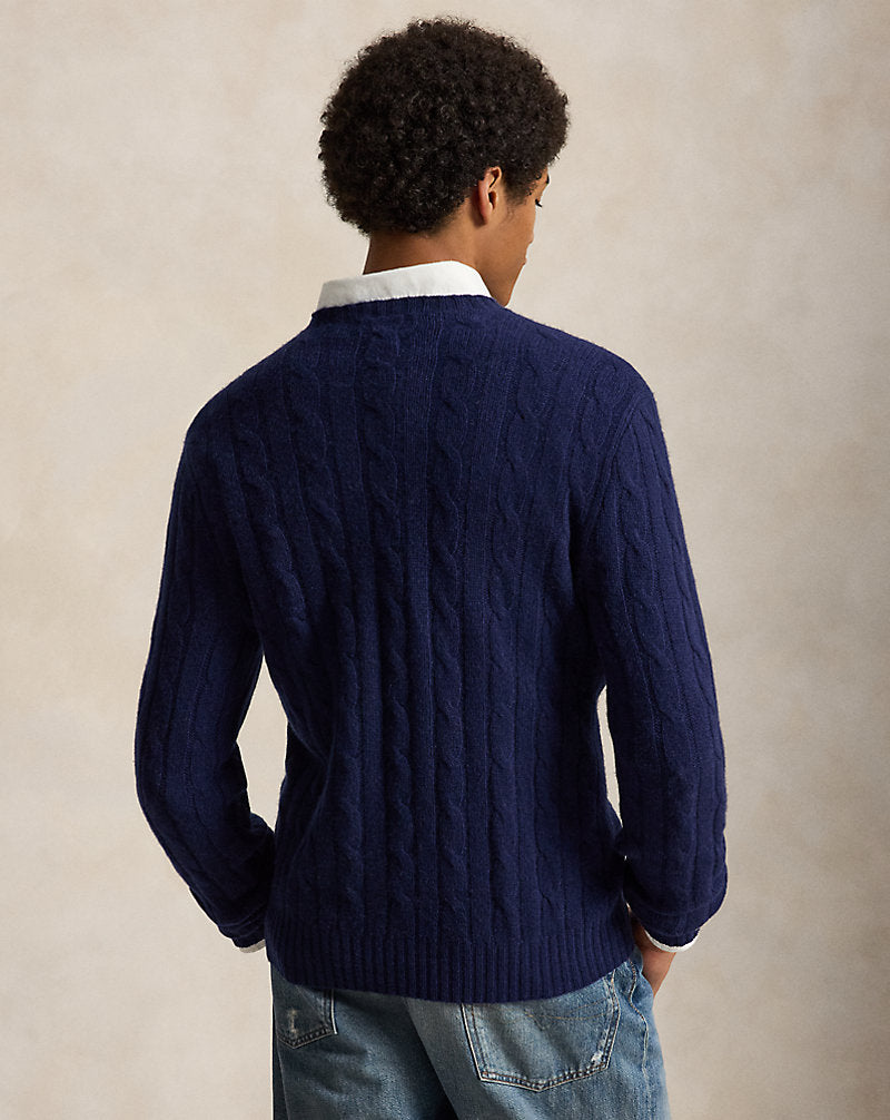 The Iconic Cable-Knit Cashmere Jumper Bright Navy