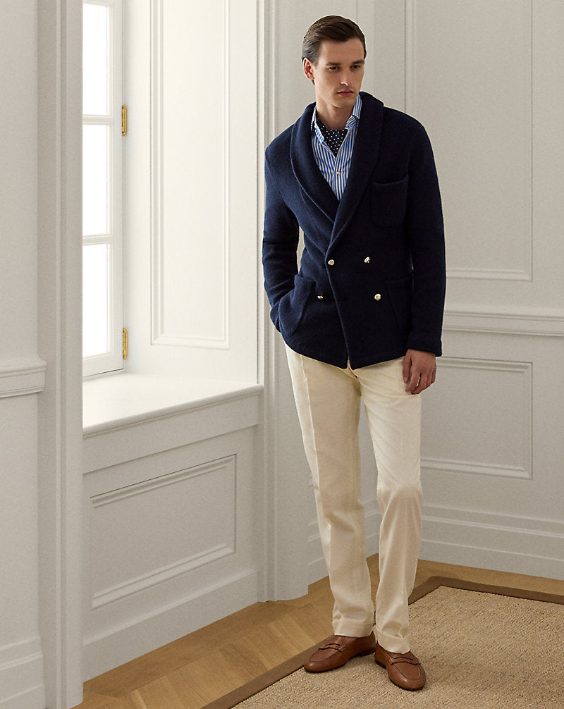Bengal-Stripe Poplin Shirt Medium Blue And White