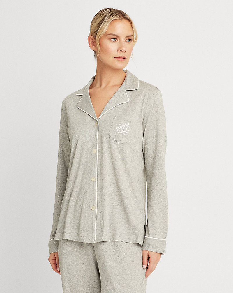 Jersey Sleep Set Grey Heather