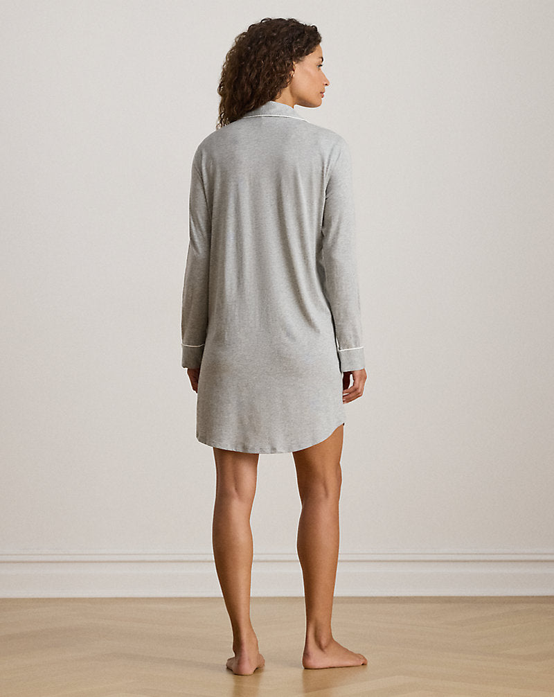Jersey Sleep Shirt Grey Heather