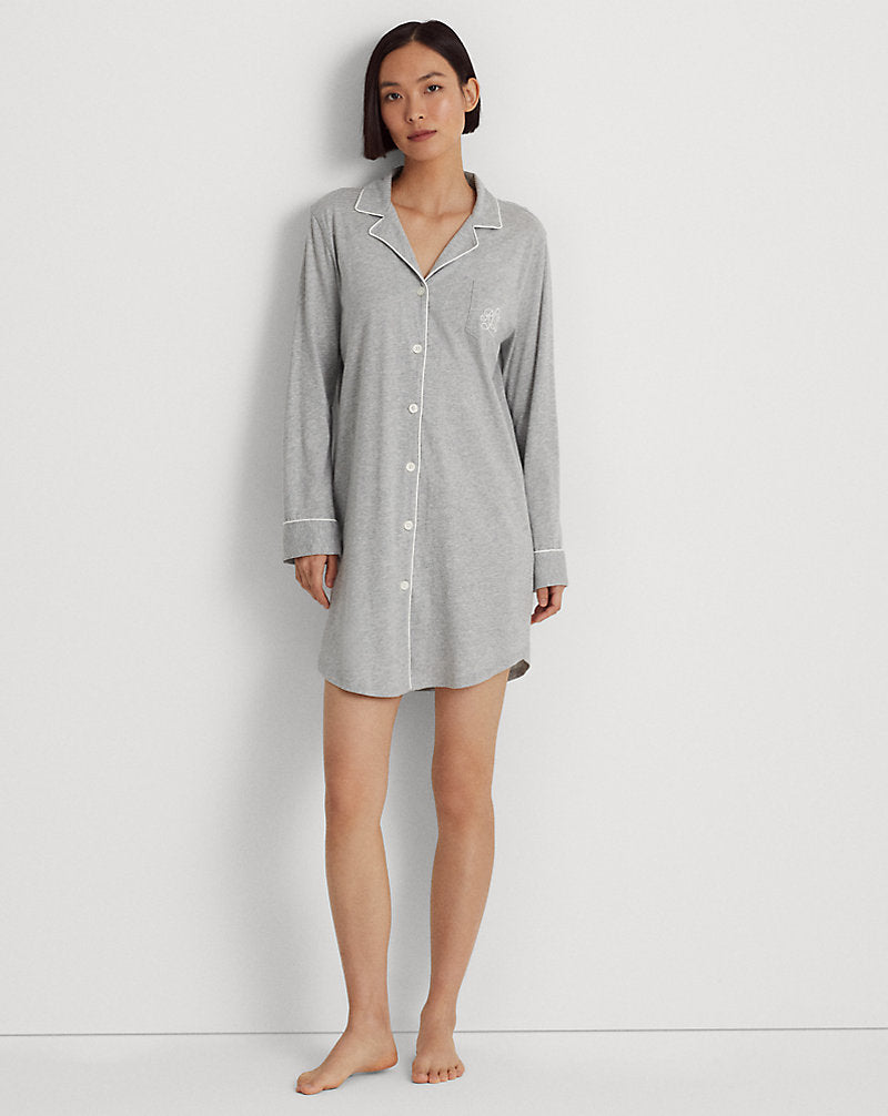 Jersey Sleep Shirt Grey