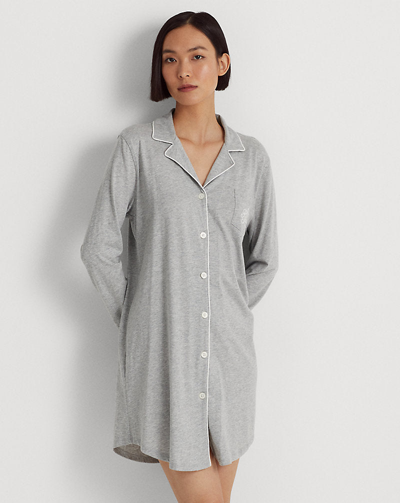 Jersey Sleep Shirt Grey