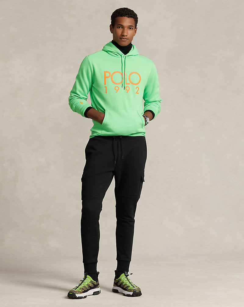 Double-Knit Cargo Jogging Bottom Black