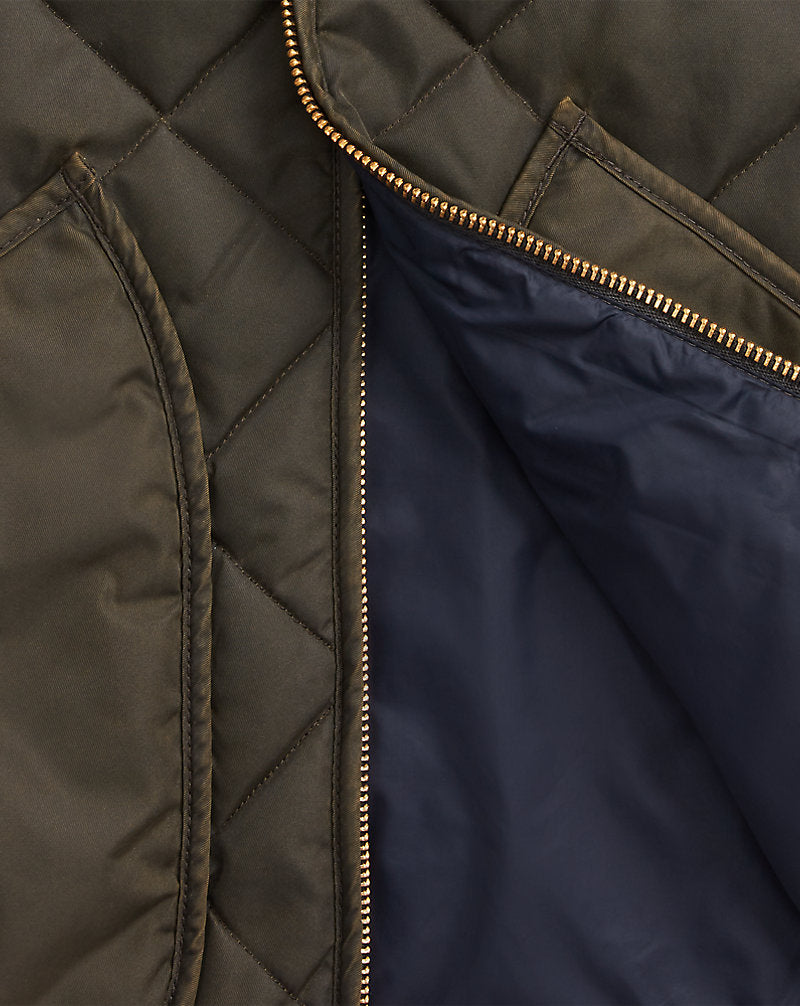 Quilted Twill Jacket Vintage Black