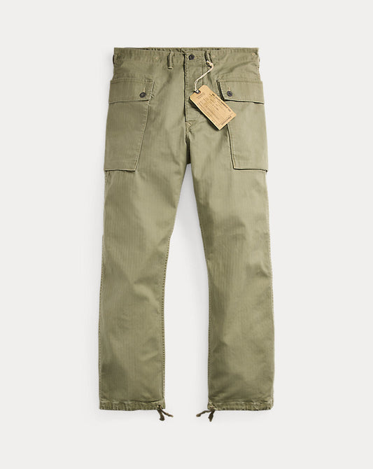 Herringbone Field Cargo Trouser Olive