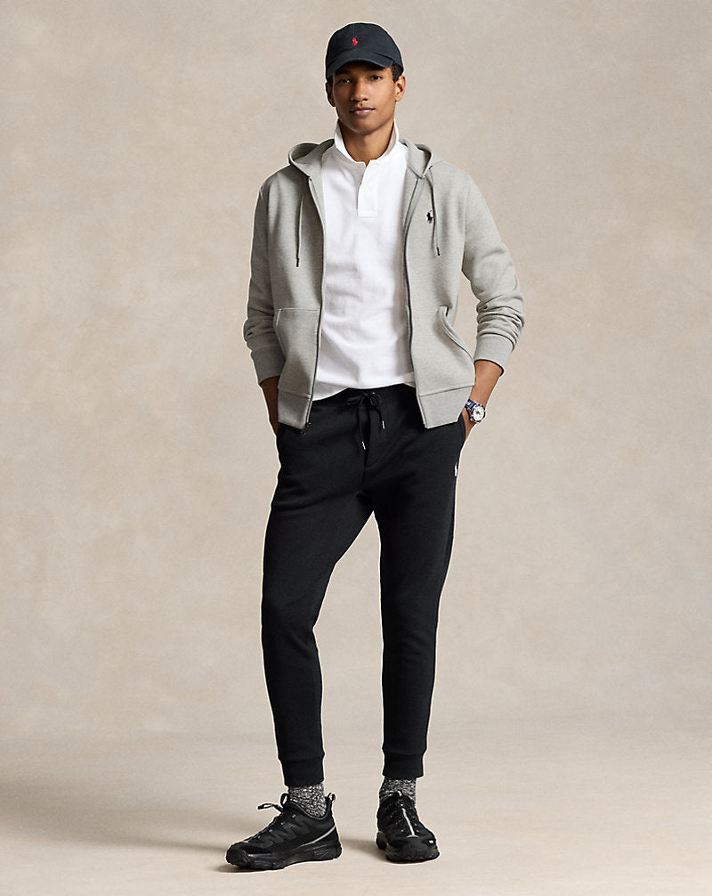 Double-Knit Full-Zip Hoodie Light Sport Heather