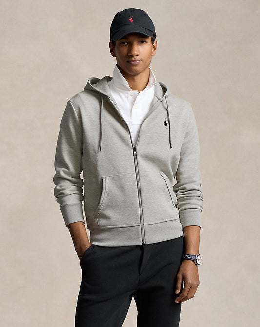 Double-Knit Full-Zip Hoodie Light Sport Heather