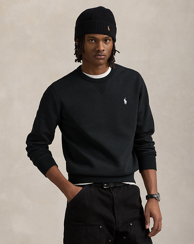 Double-Knit Pullover Black/Cream